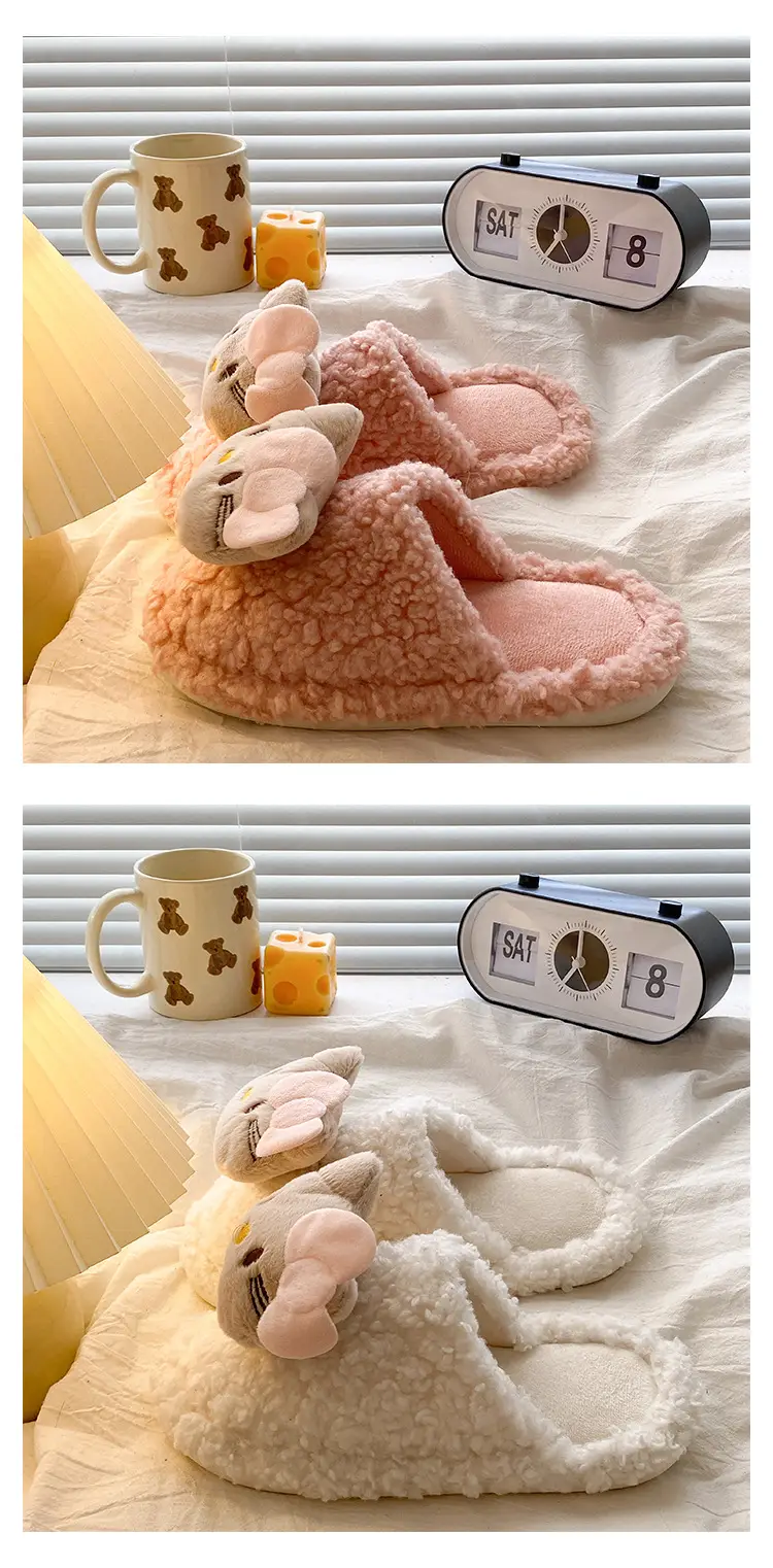 Winter New Style Kitten Wool Slippers Women 2025 — feature 15