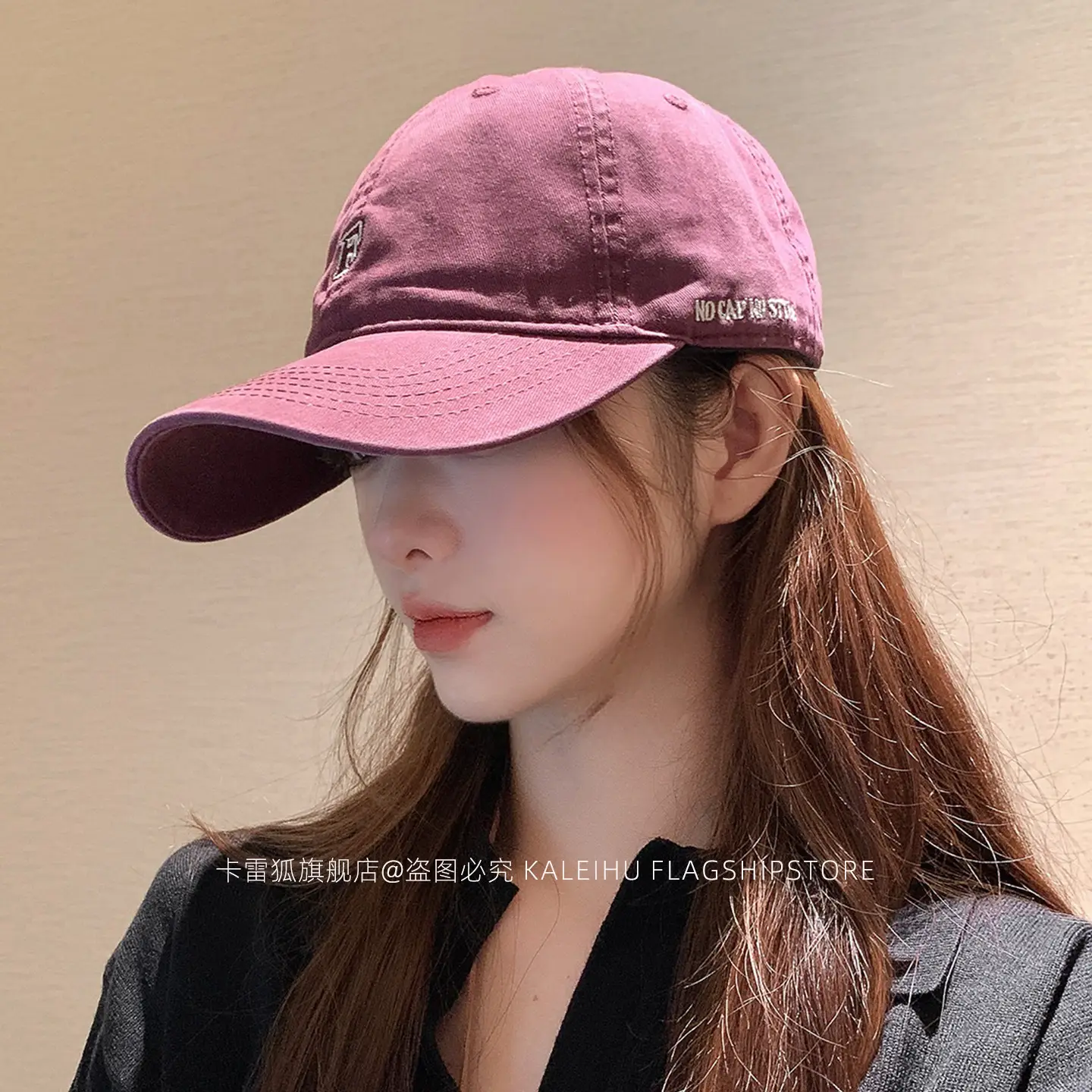 Korean Trendy Beige Duckbill Cap for Women - Image 9