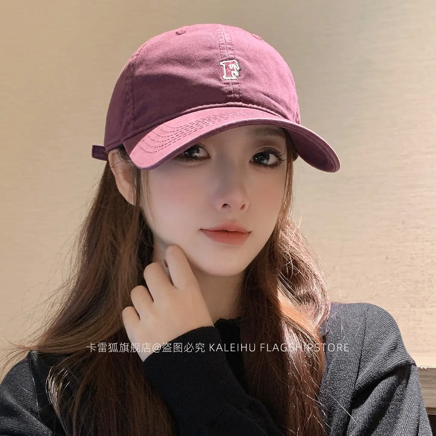 Korean Trendy Beige Duckbill Cap for Women - Image 11