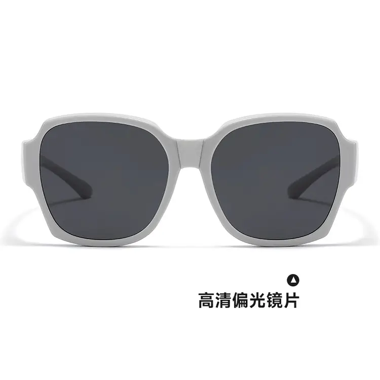 Men Anti-UV Sunglasses Black Square Frame C4 - Image 12