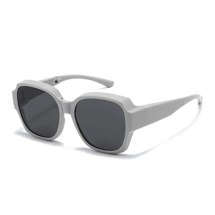 Men Anti-UV Sunglasses Black Square Frame C4 - Image 13