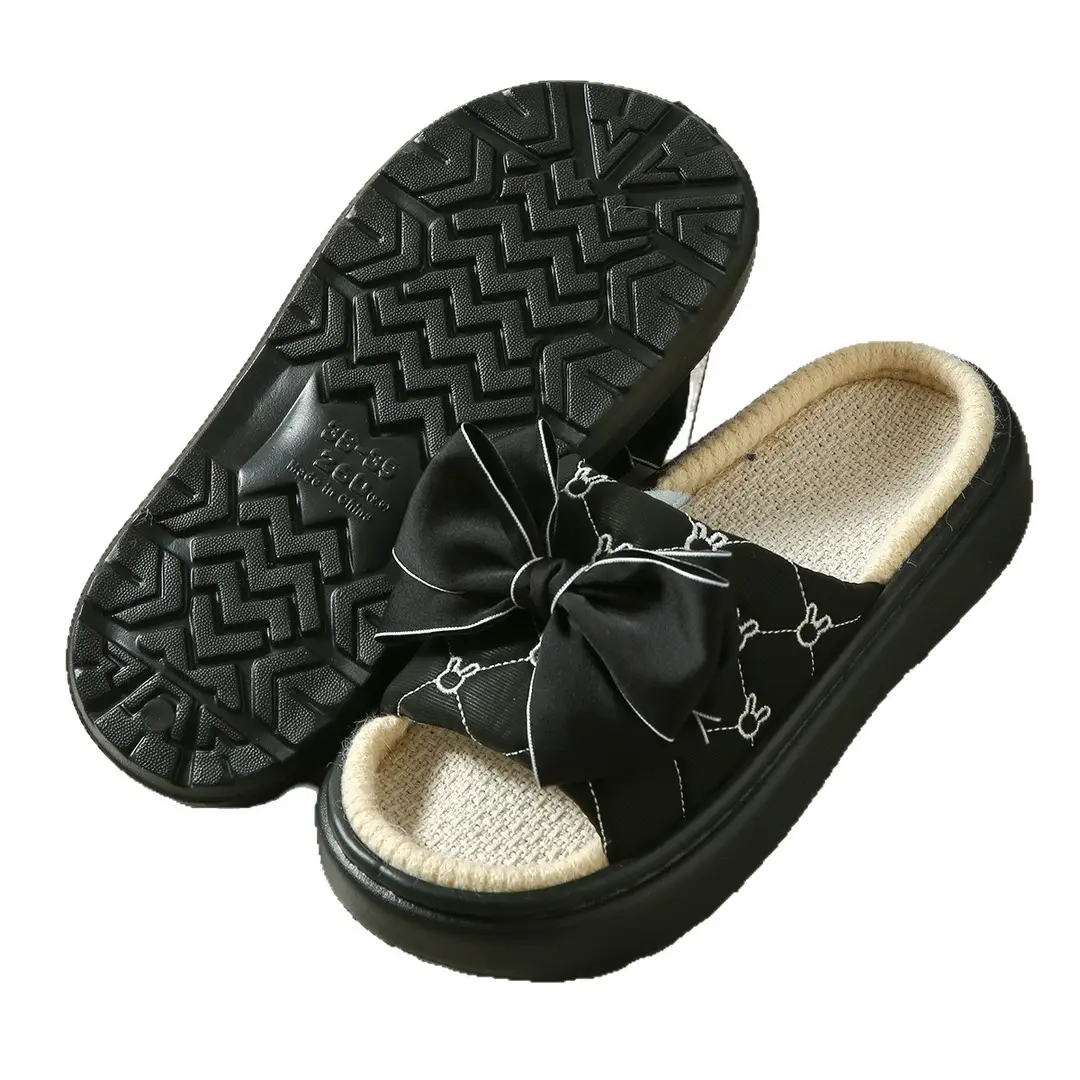 Slippers for Women Winter 2025 New Warm Indoor Home Non-Slip Thick-Soled Cotton Slippers Women's Wool Slippers Autumn and Winter - Image 8
