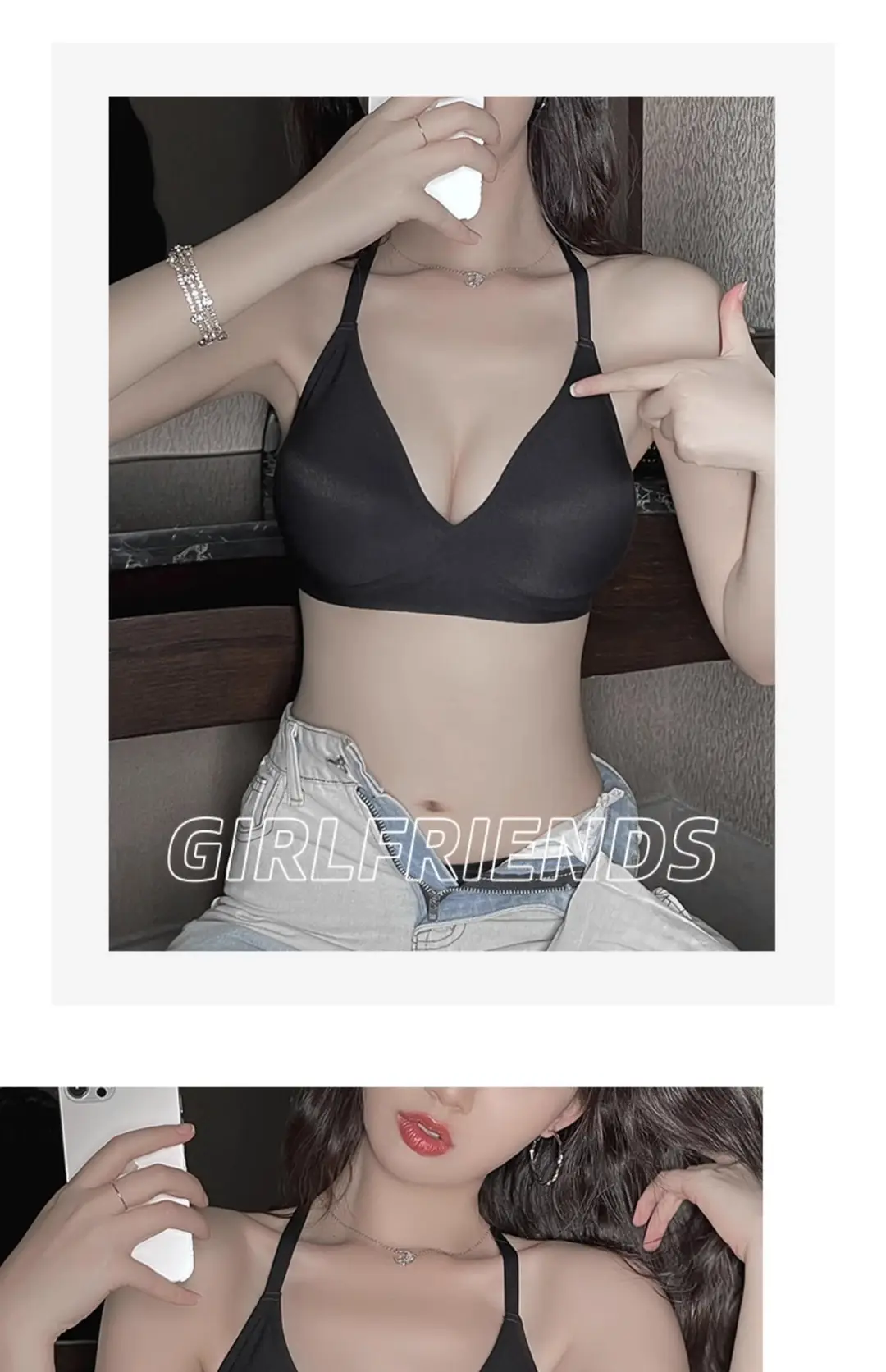 U-Shaped Beautiful Back Bra for Women, New Invisible Large Backless Small Chest, Seamless Outward Expansion Hot Girl Bra for Summer — feature 29