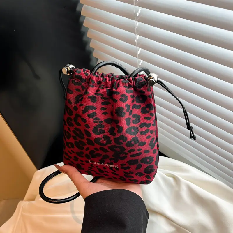 Leopard Print Bucket Bag for Women 2025 - Image 7