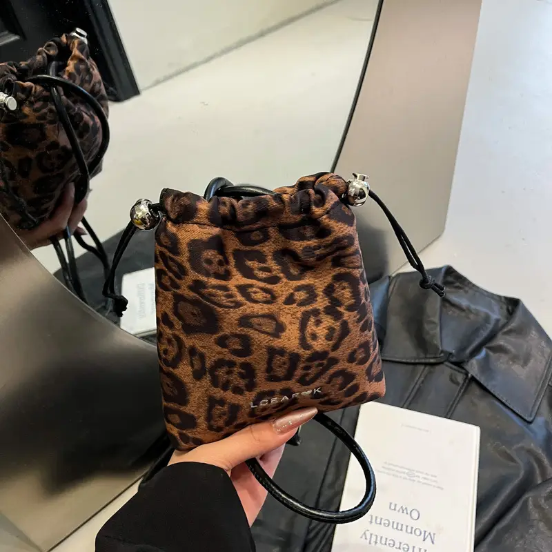 Leopard Print Bucket Bag for Women 2025 - Image 8