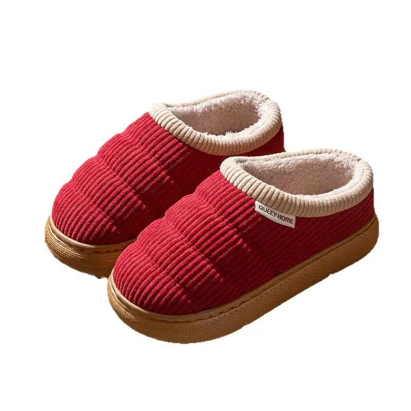 Red Cotton Maternity Slippers for Women Autumn Winter 2025 - Image 9