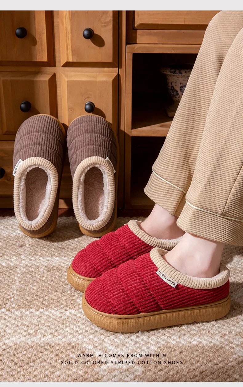 Red Cotton Maternity Slippers for Women Autumn Winter 2025 — feature 14