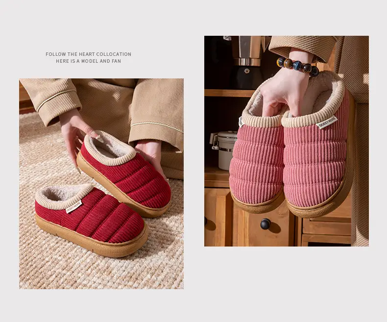 Red Cotton Maternity Slippers for Women Autumn Winter 2025 — feature 18