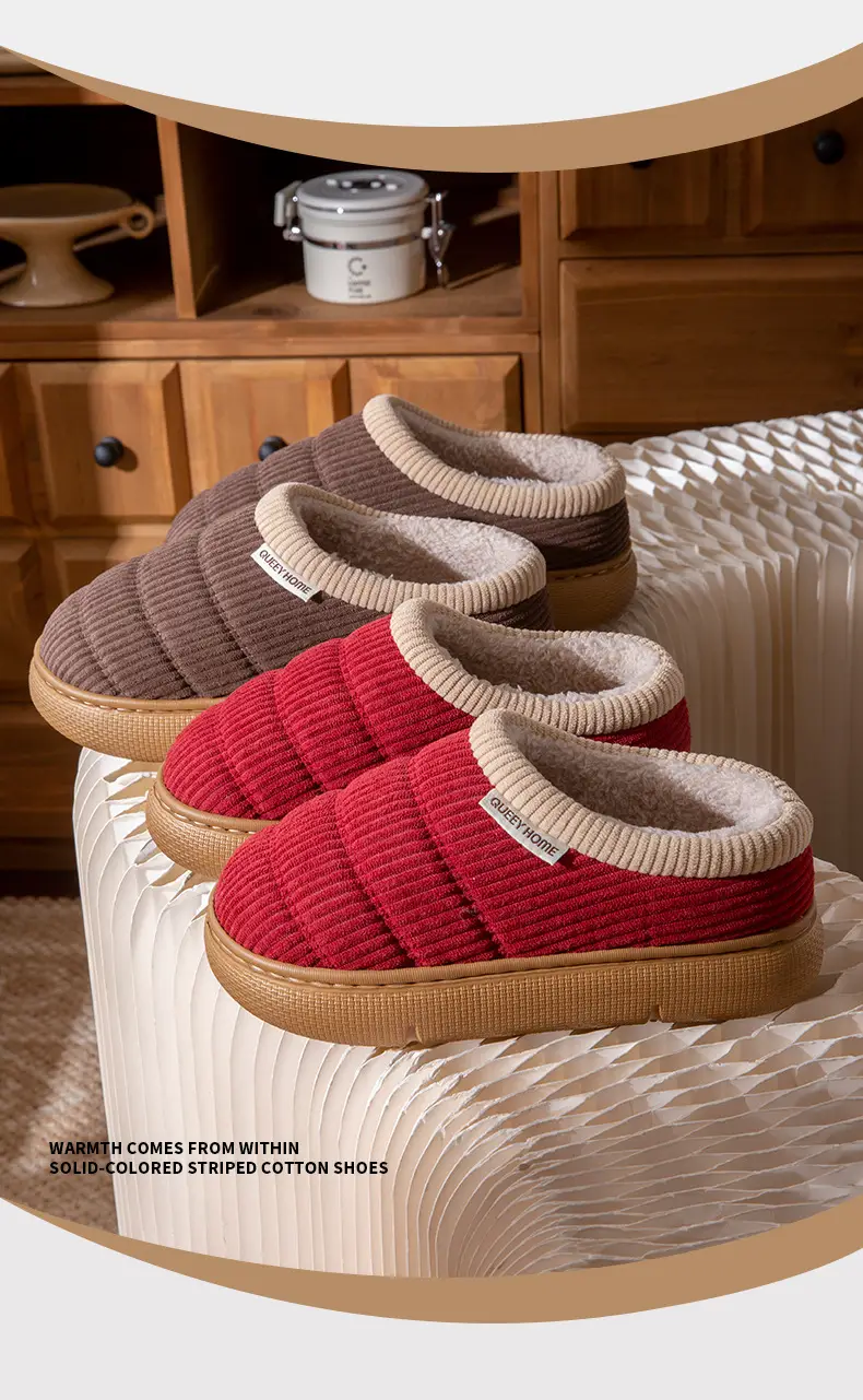 Red Cotton Maternity Slippers for Women Autumn Winter 2025 — feature 6