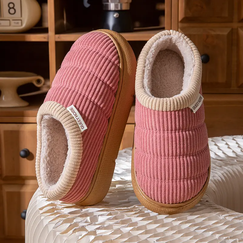 Red Cotton Maternity Slippers for Women Autumn Winter 2025 - Image 2