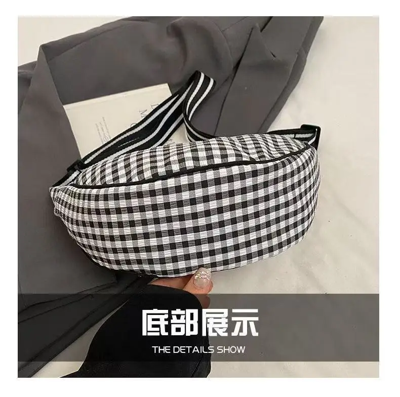 New Summer Retro Plaid Shoulder Crossbody Bag for Women — feature 2