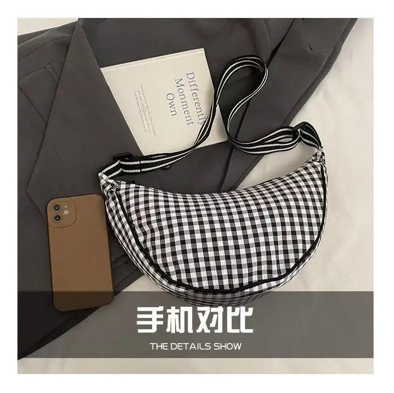 New Summer Retro Plaid Shoulder Crossbody Bag for Women — feature 3