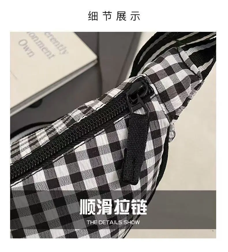 New Summer Retro Plaid Shoulder Crossbody Bag for Women — feature 5