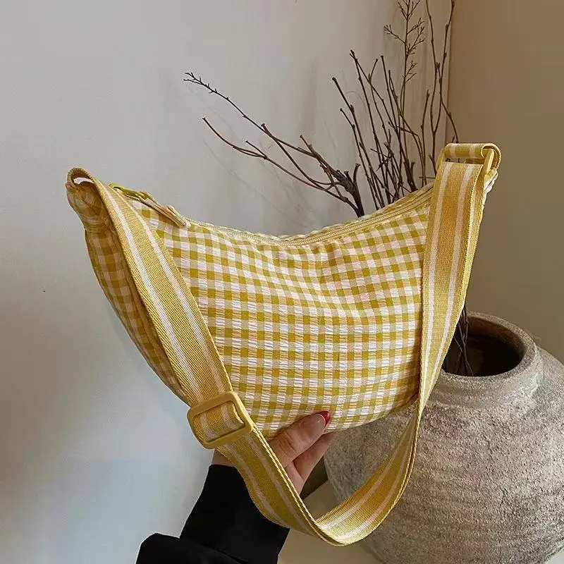 New Summer Retro Plaid Shoulder Crossbody Bag for Women - Image 4