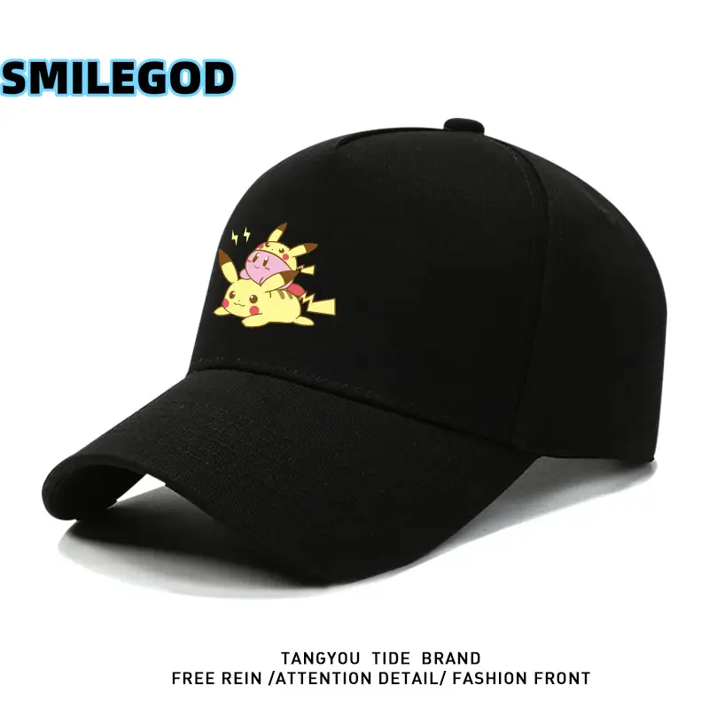 Red Cartoon Cap Kirby Pikachu Collaboration - Image 4