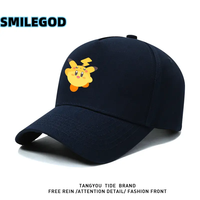 Red Cartoon Cap Kirby Pikachu Collaboration - Image 6