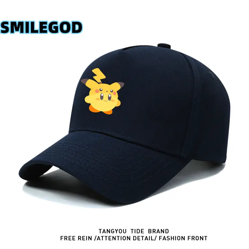 Red Cartoon Cap Kirby Pikachu Collaboration - Image 7