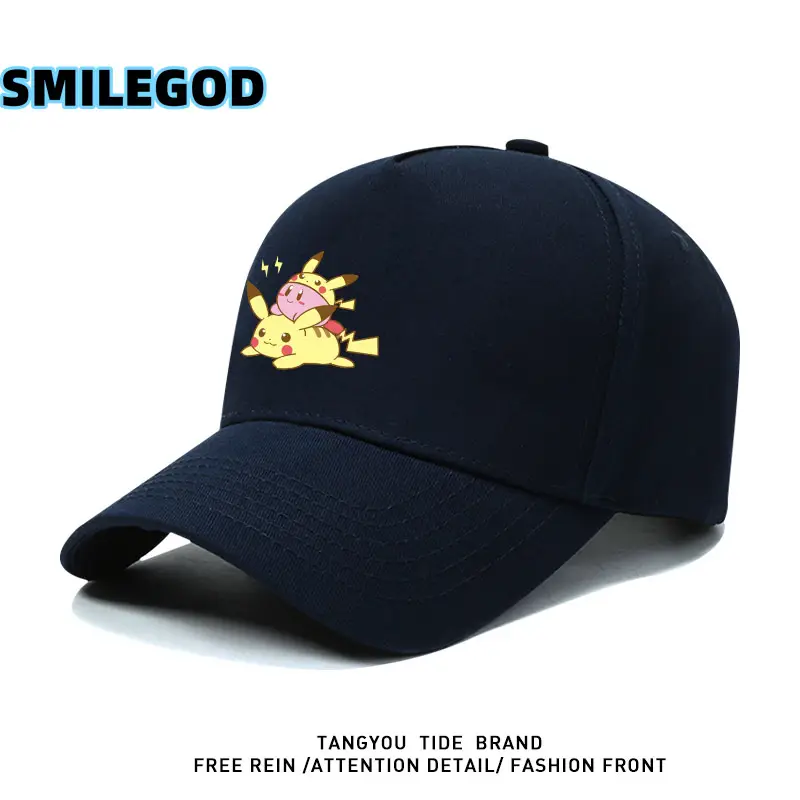 Red Cartoon Cap Kirby Pikachu Collaboration - Image 8
