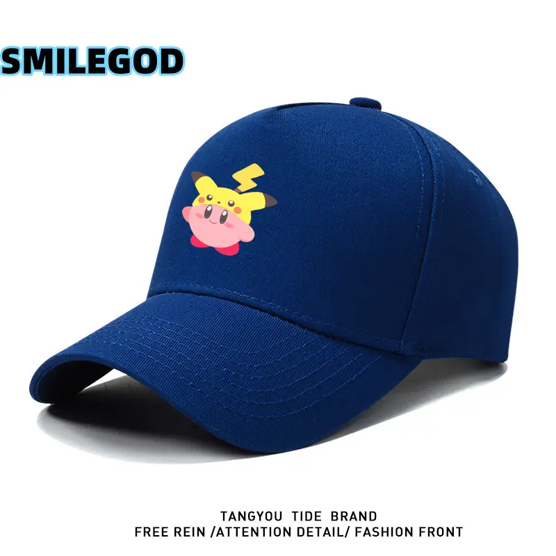 Red Cartoon Cap Kirby Pikachu Collaboration - Image 9