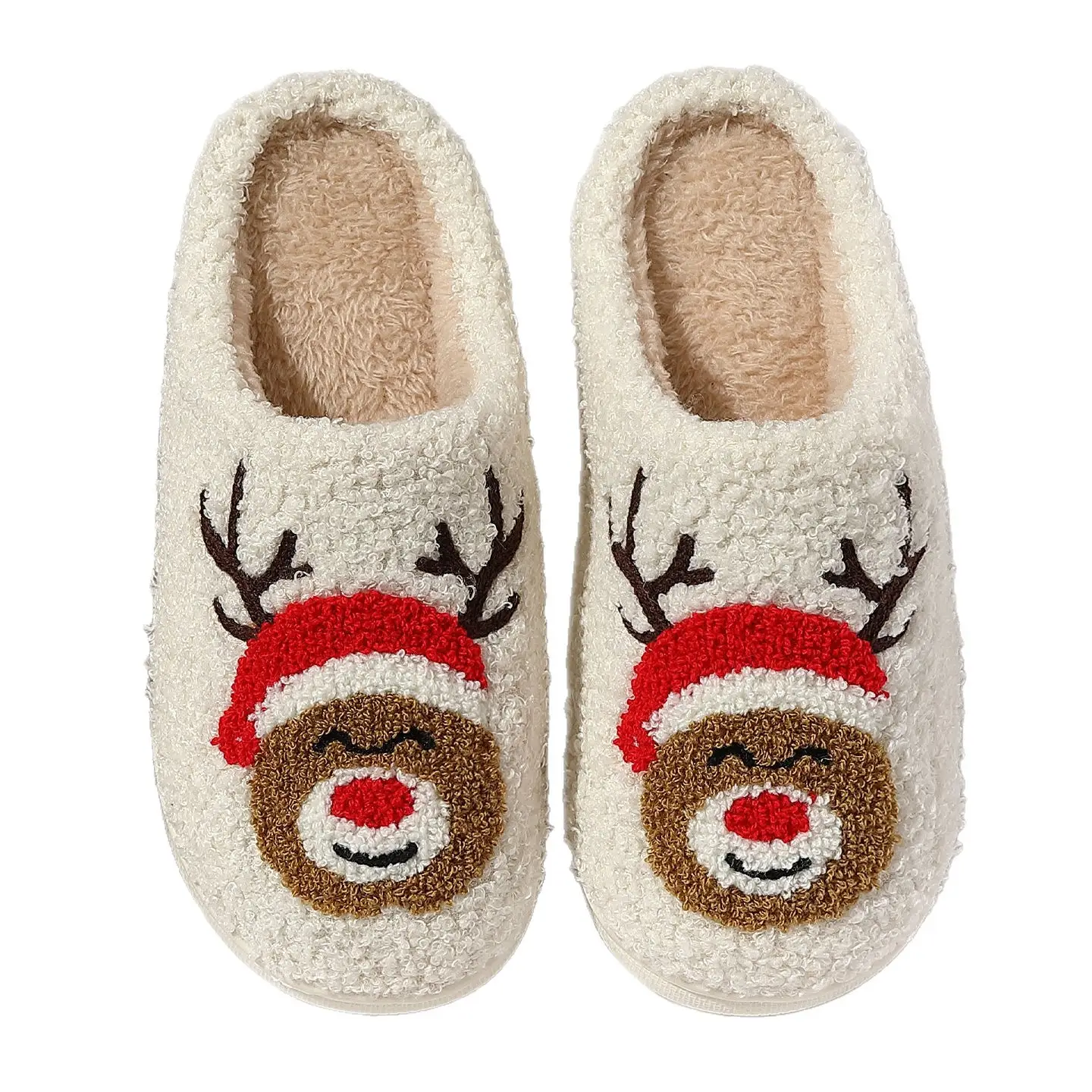 2025 New Christmas Woolen Snowman Slippers Women's Warm Winter - Image 8