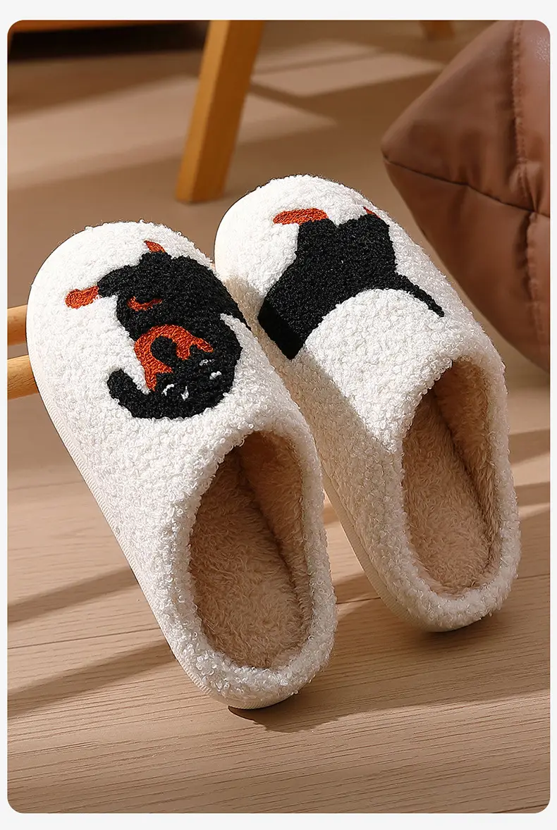 2025 New Christmas Woolen Snowman Slippers Women's Warm Winter — feature 11