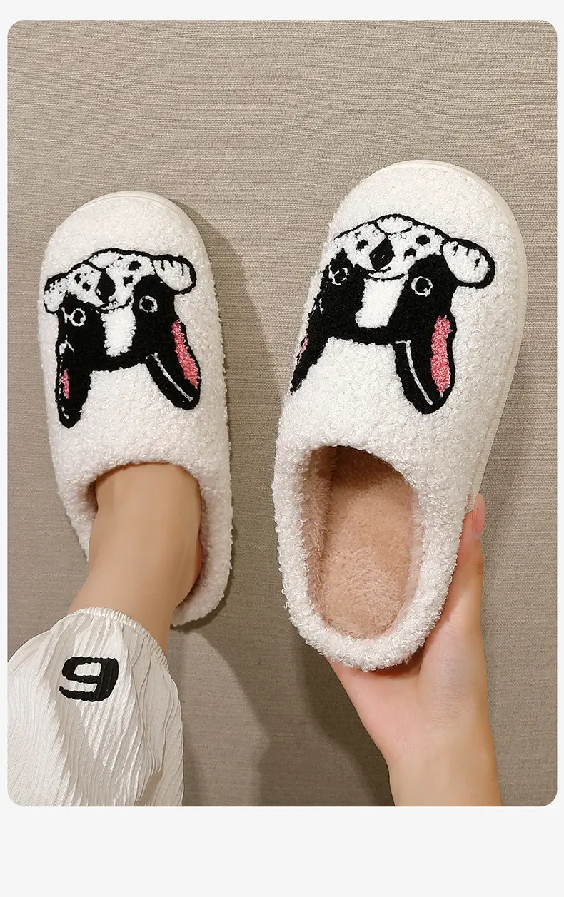 2025 New Christmas Woolen Snowman Slippers Women's Warm Winter — feature 12