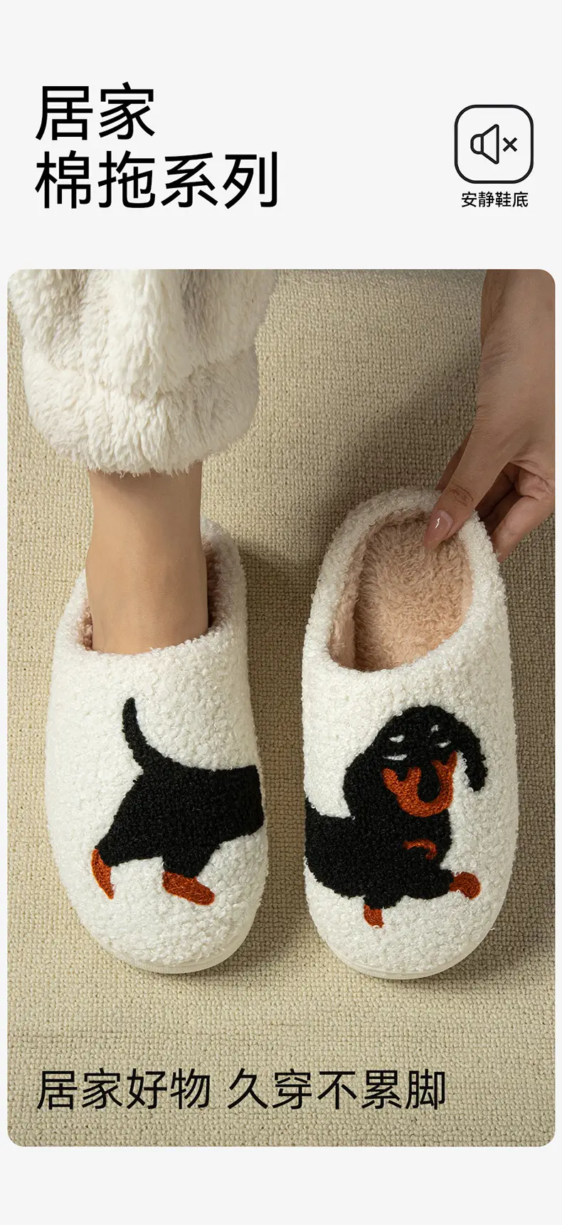2025 New Christmas Woolen Snowman Slippers Women's Warm Winter — feature 4