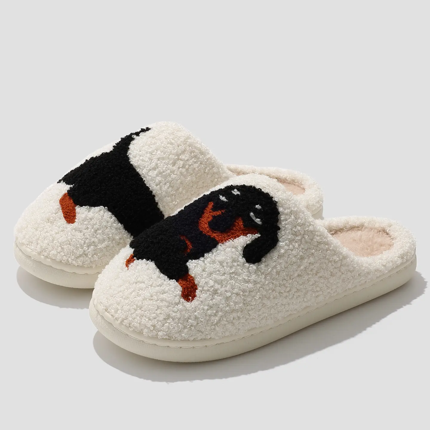 2025 New Christmas Woolen Snowman Slippers Women's Warm Winter - Image 2