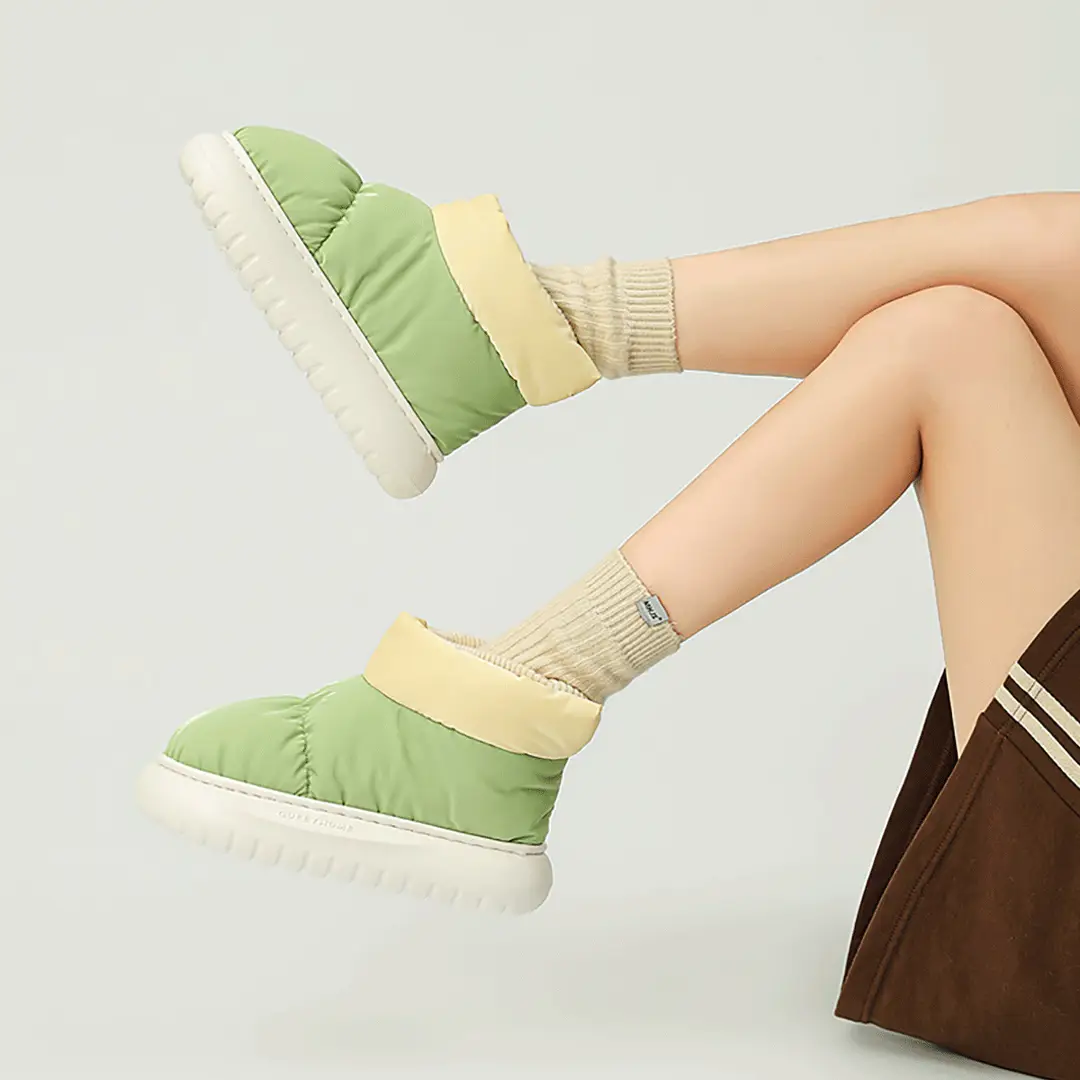 Waterproof Snow Boots for Women, New Winter Outer Wear, Velvet, Thickened, Warm, Thick-Soled Northeastern Cotton Shoes - Image 5