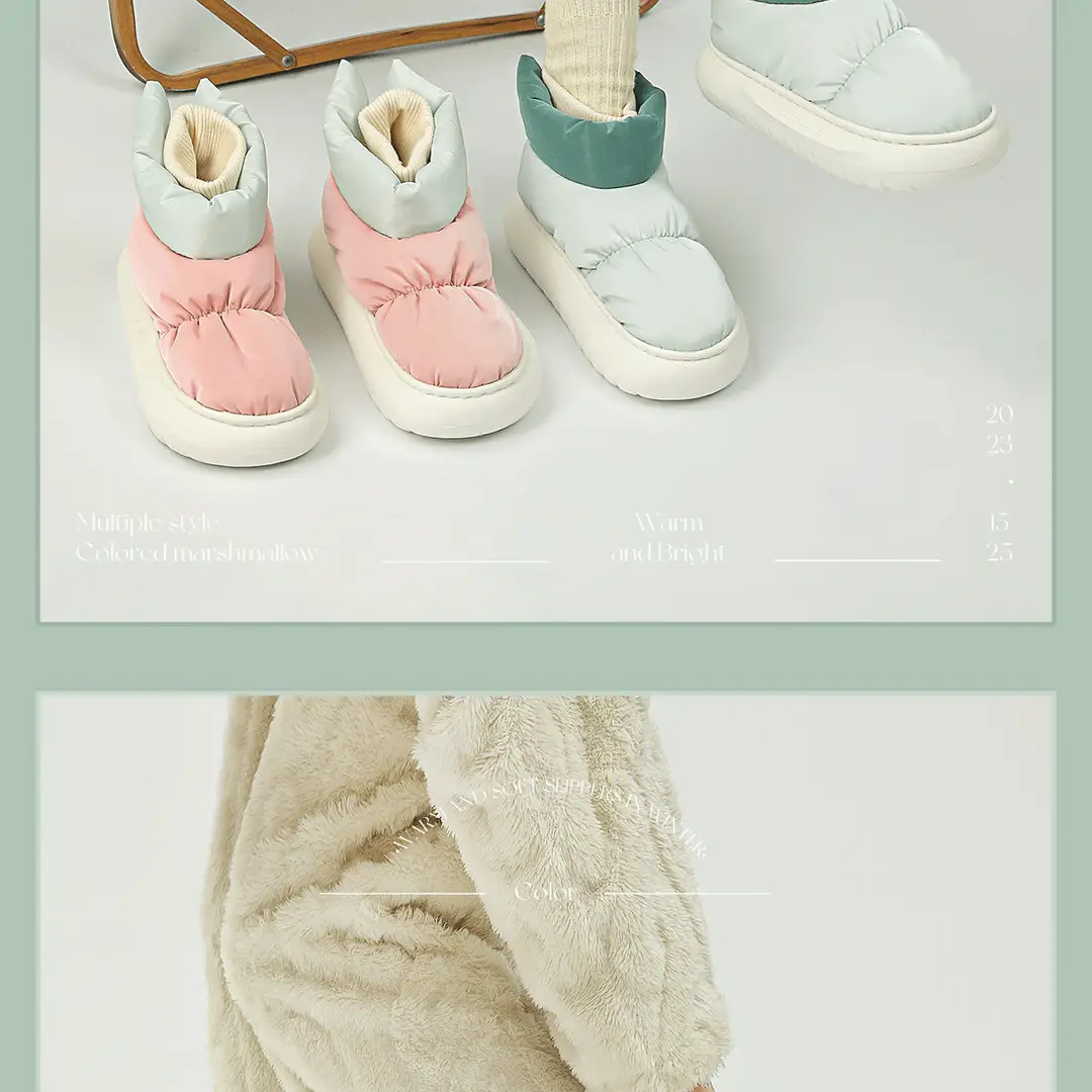 Waterproof Snow Boots for Women, New Winter Outer Wear, Velvet, Thickened, Warm, Thick-Soled Northeastern Cotton Shoes — feature 14