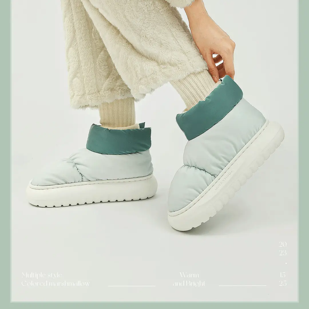 Waterproof Snow Boots for Women, New Winter Outer Wear, Velvet, Thickened, Warm, Thick-Soled Northeastern Cotton Shoes — feature 15