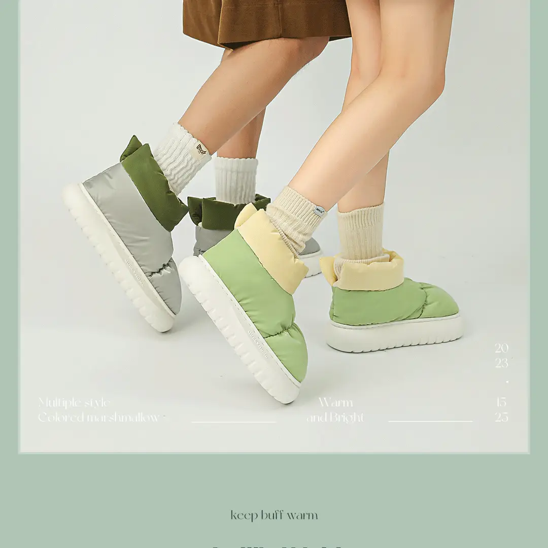Waterproof Snow Boots for Women, New Winter Outer Wear, Velvet, Thickened, Warm, Thick-Soled Northeastern Cotton Shoes — feature 19