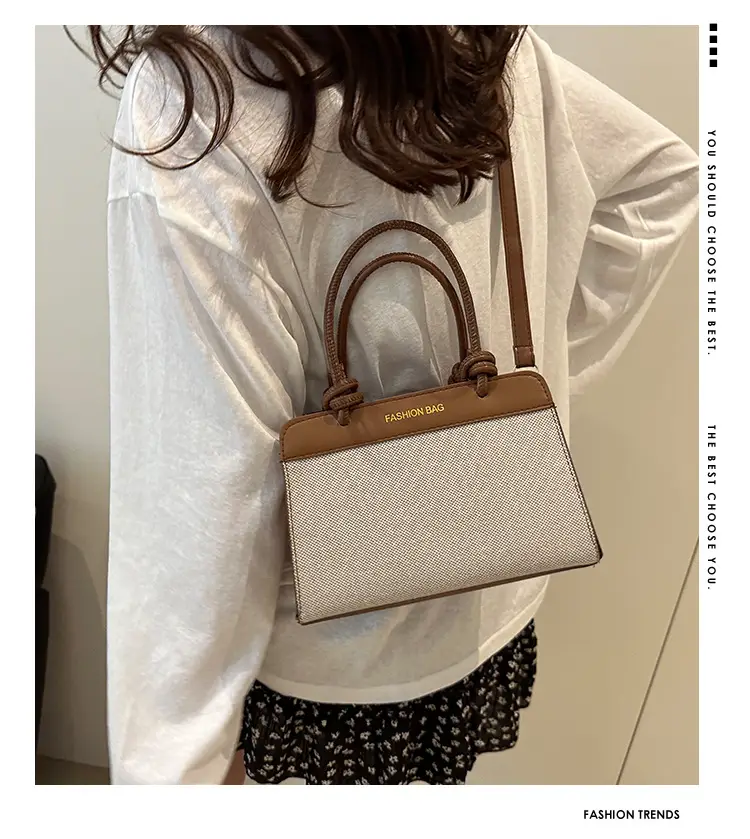 Retro Women's Handbags 2025 Brown White Black — feature 1