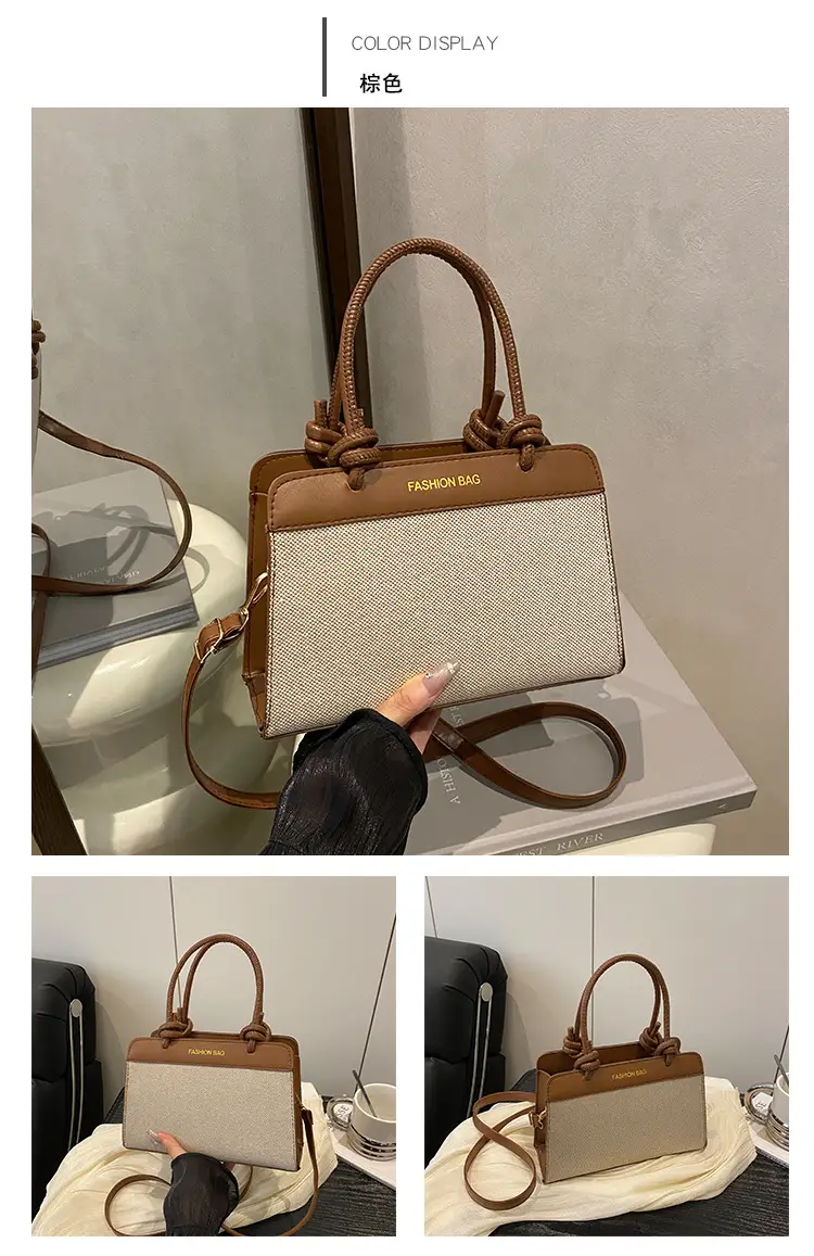 Retro Women's Handbags 2025 Brown White Black — feature 14