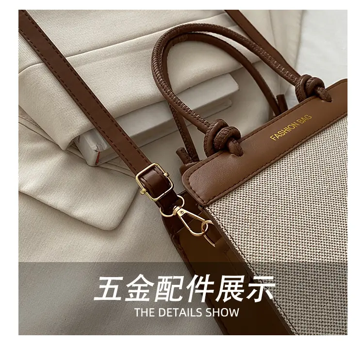 Retro Women's Handbags 2025 Brown White Black — feature 5