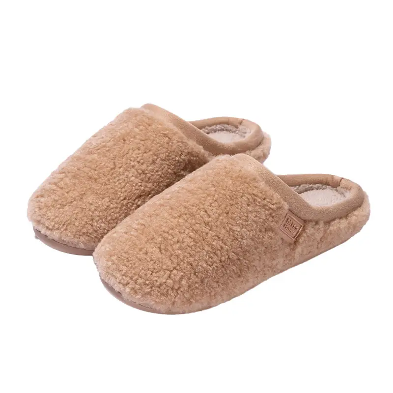 Foreign Trade Plush Cotton Slippers for Women, New Autumn and Winter Models, Indoor Non-Slip Warm Floor Slippers with Plush Lining for Men - Image 8