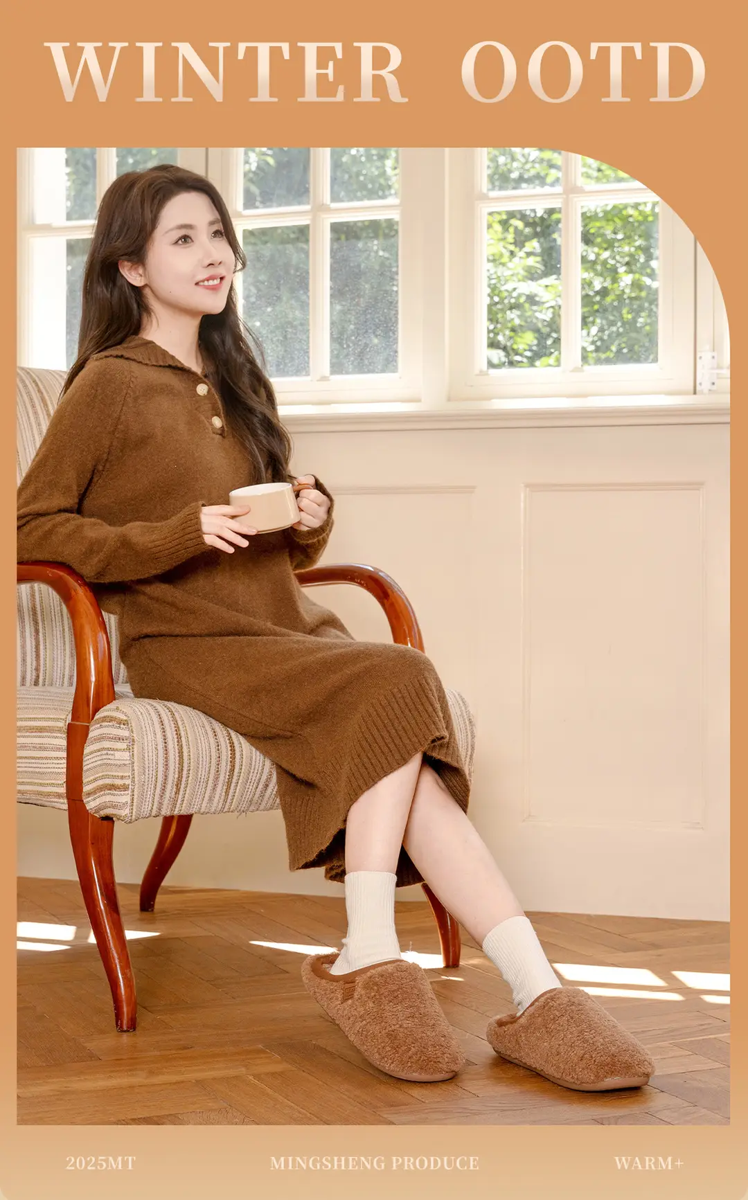 Foreign Trade Plush Cotton Slippers for Women, New Autumn and Winter Models, Indoor Non-Slip Warm Floor Slippers with Plush Lining for Men — feature 1