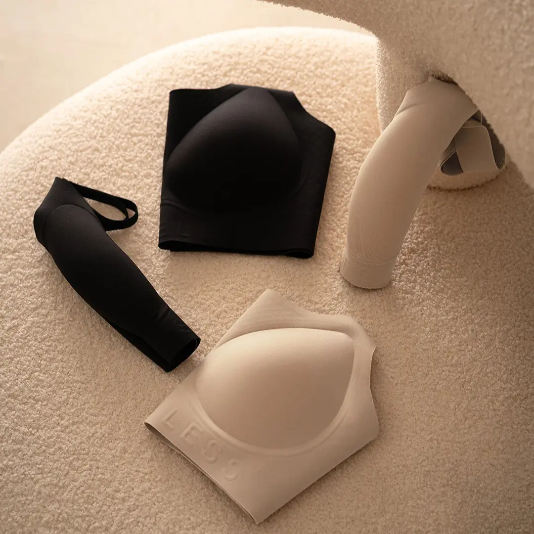Cross-Border Invisible Liquid Foundation Soft Support Underwear Natural Latex Cup Antibacterial Breast-Retracting Bra Soft and Not Easy to Deform