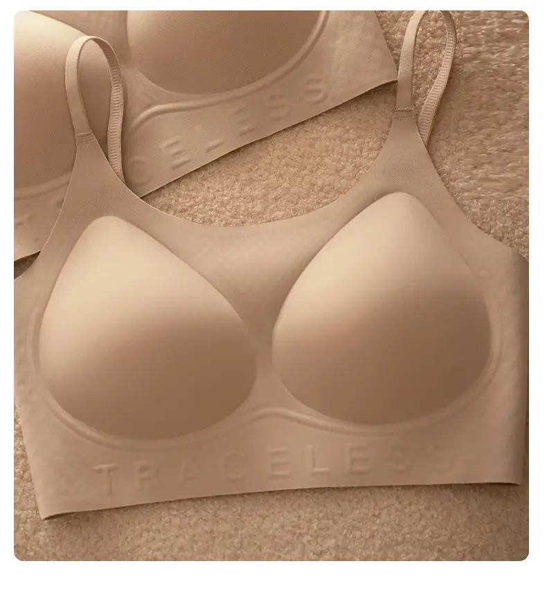 Cross-Border Invisible Liquid Foundation Soft Support Underwear Natural Latex Cup Antibacterial Breast-Retracting Bra Soft and Not Easy to Deform — feature 13