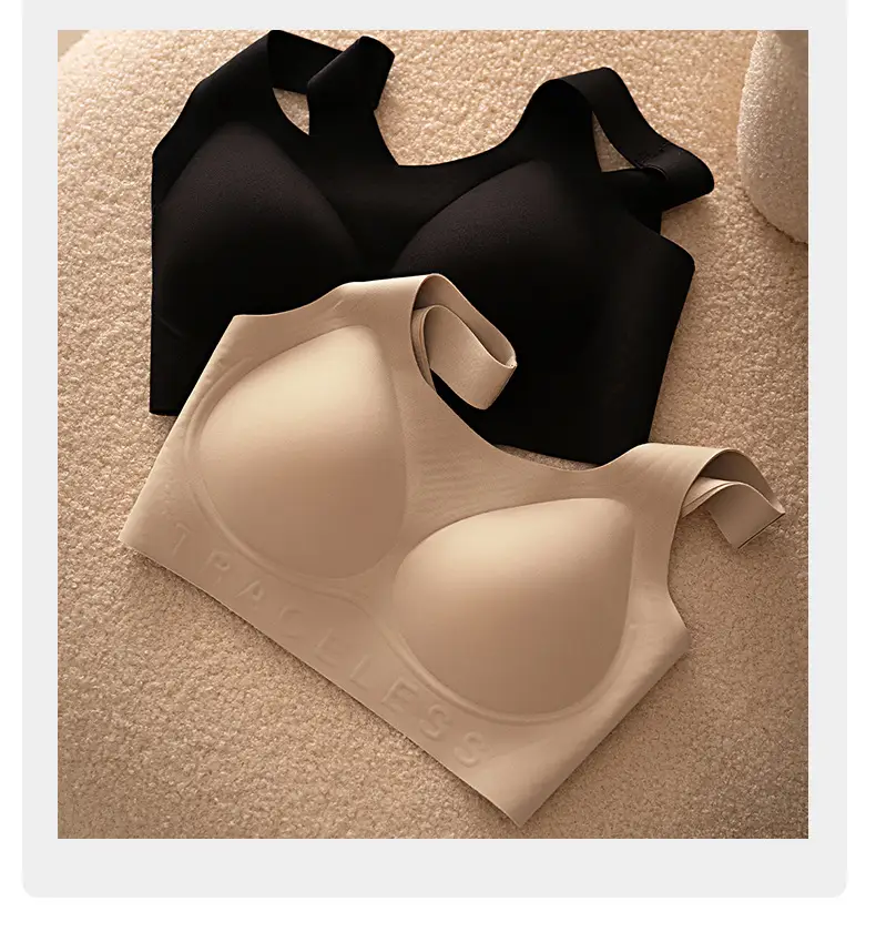 Cross-Border Invisible Liquid Foundation Soft Support Underwear Natural Latex Cup Antibacterial Breast-Retracting Bra Soft and Not Easy to Deform — feature 21