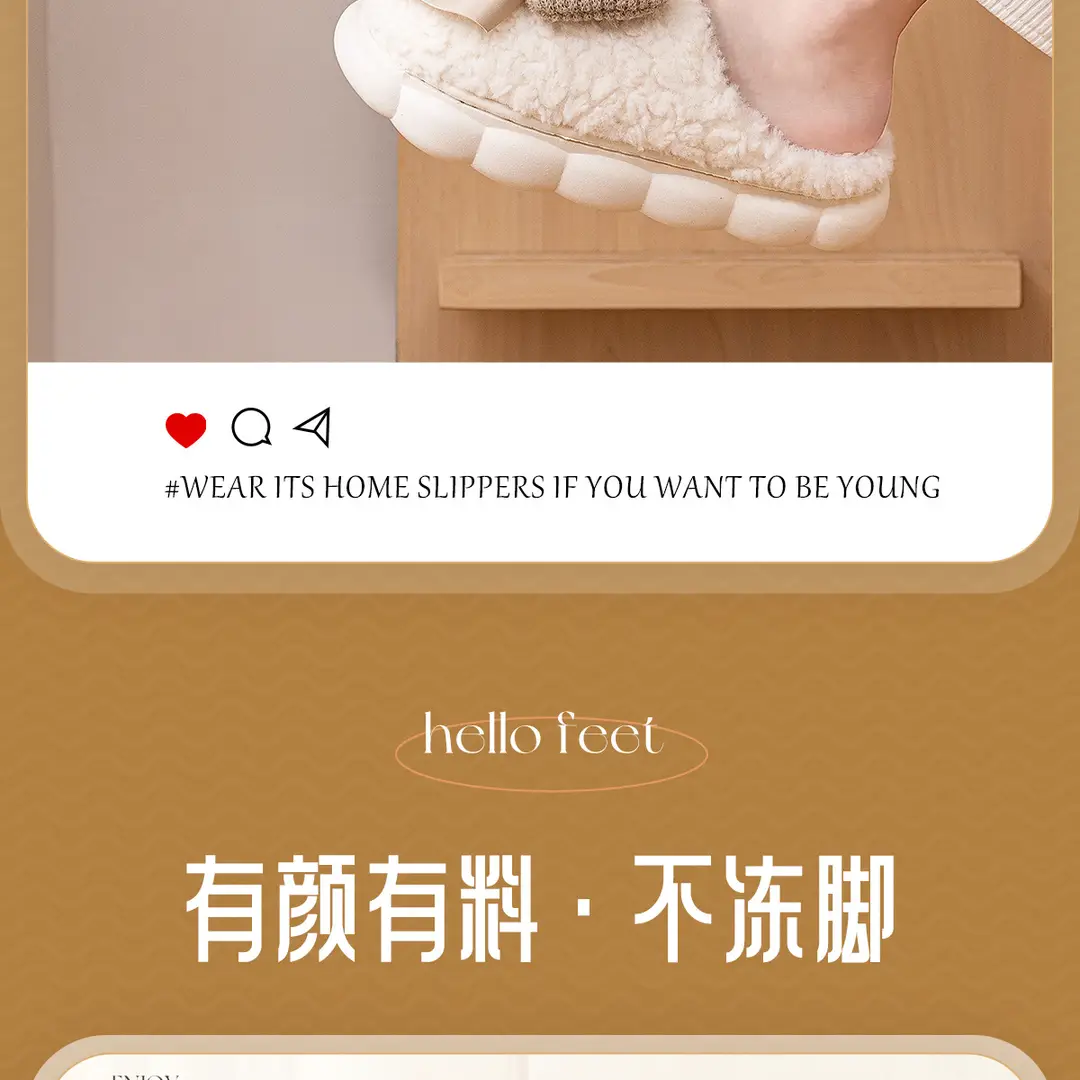 Lidani Cotton Slippers for Women, Winter 2026 New Model, Home Warm Plush Slippers for Men, Suitable for Autumn and Winter — feature 16