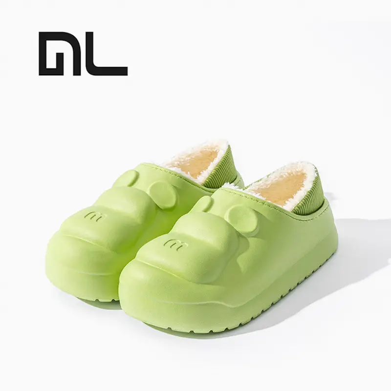 Women's Cotton Slippers with a Sense of Stepping on Shit, Household Autumn and Winter Home Indoor Confinement Warm Waterproof Thick-Soled Cotton Shoes Wholesale - Image 9
