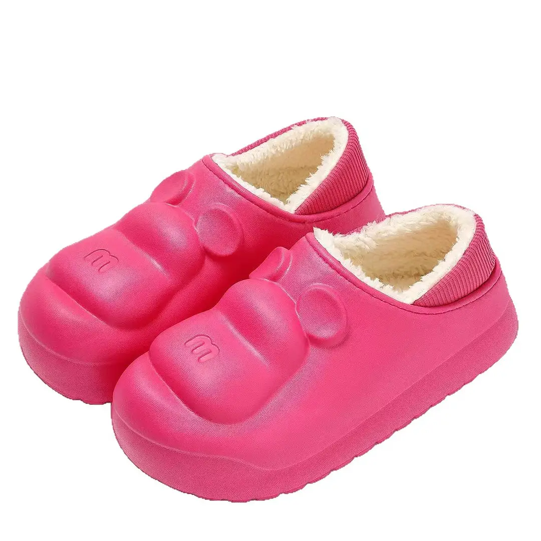 Women's Cotton Slippers with a Sense of Stepping on Shit, Household Autumn and Winter Home Indoor Confinement Warm Waterproof Thick-Soled Cotton Shoes Wholesale - Image 10