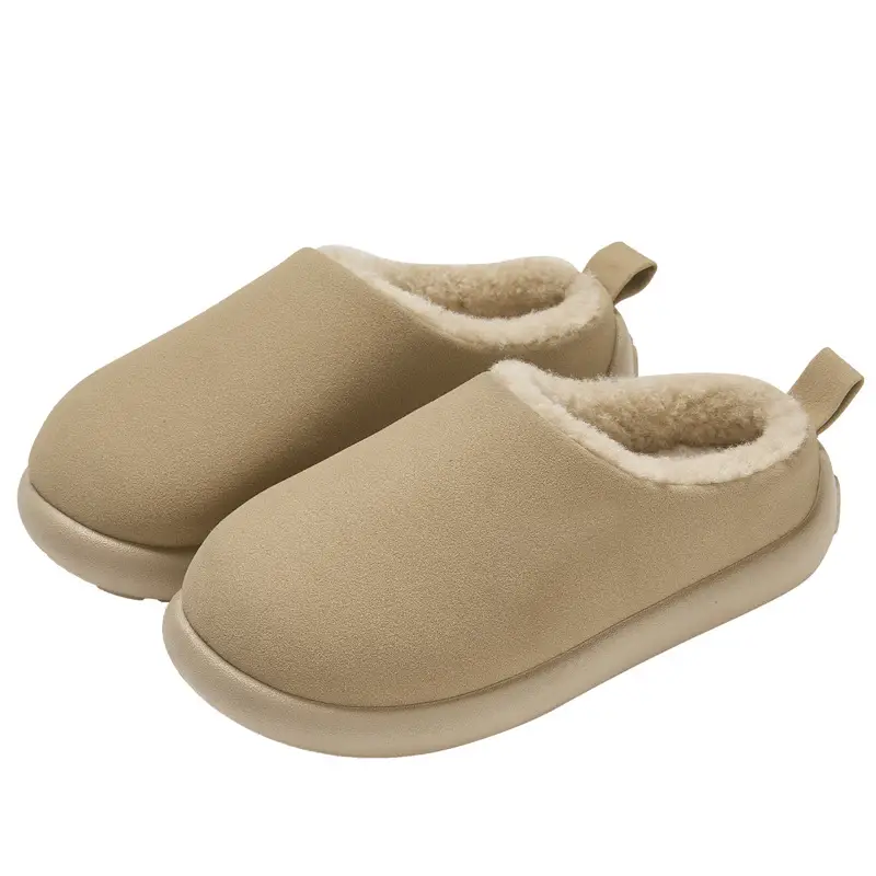 Covered Heel Cotton Shoes Autumn and Winter Home Indoor Non-Slip Warm Floor Cotton Slippers Men's Winter Slippers Women's Wholesale