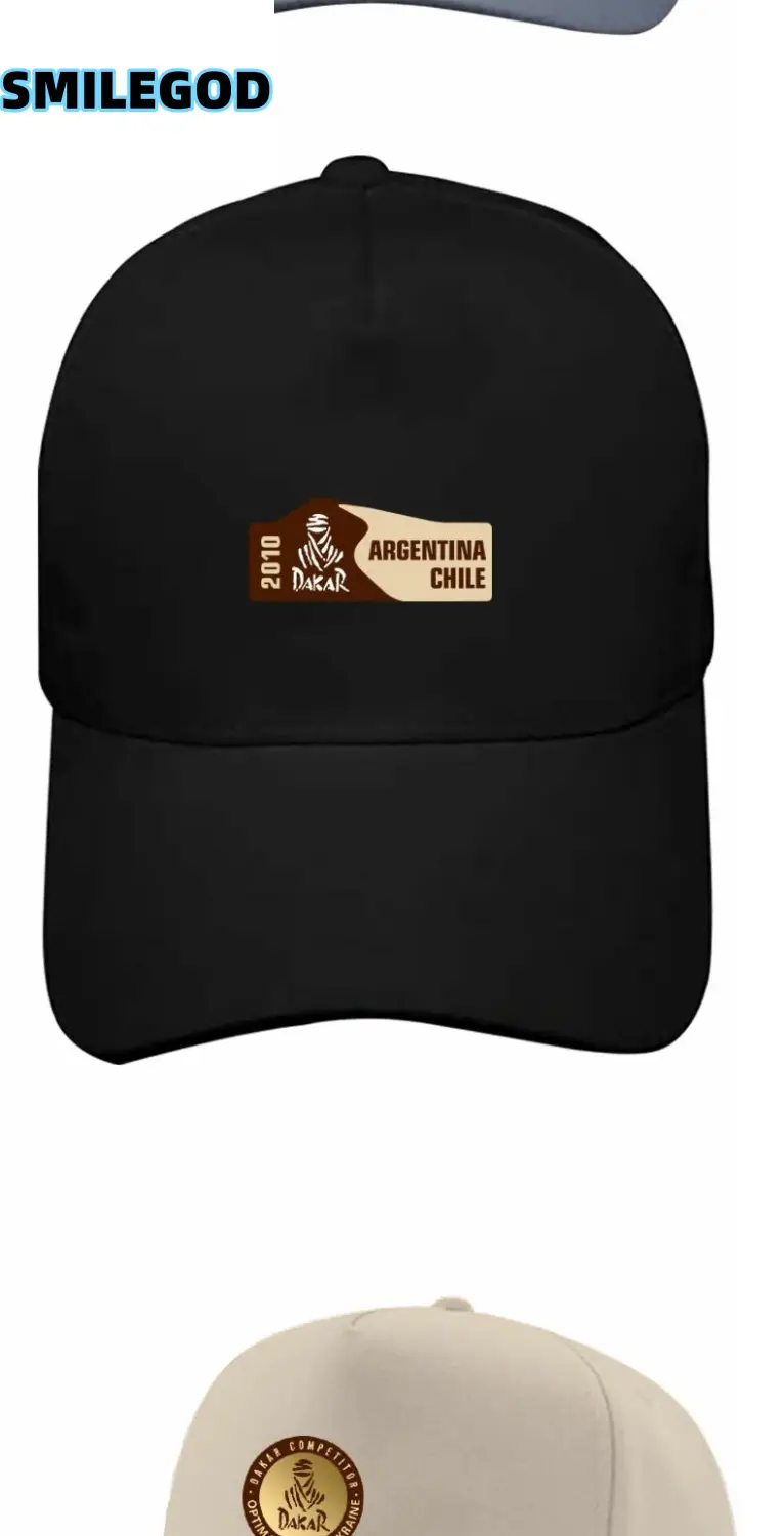 Dakar Rally Baseball Cap Black with Rainbow Graphic — feature 3