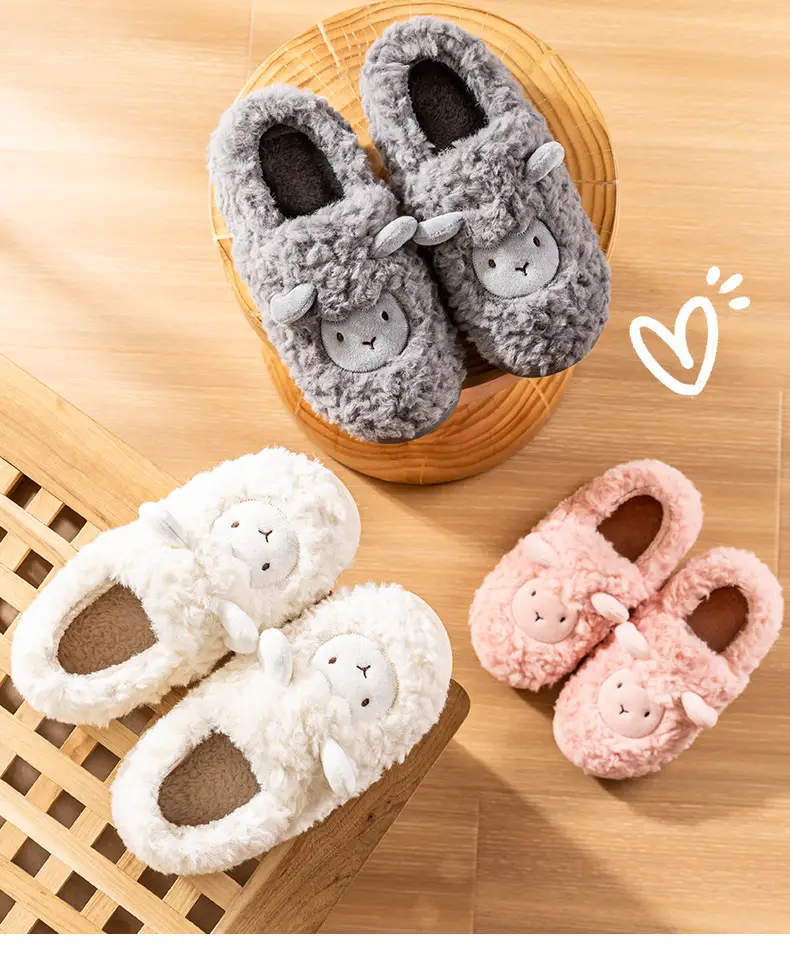 Lidani Cotton Slippers for Women with Thick Soles, Cute Furry Shoes, Velvet Postpartum Autumn and Winter Cotton Shoes for Women, Wholesale — feature 12