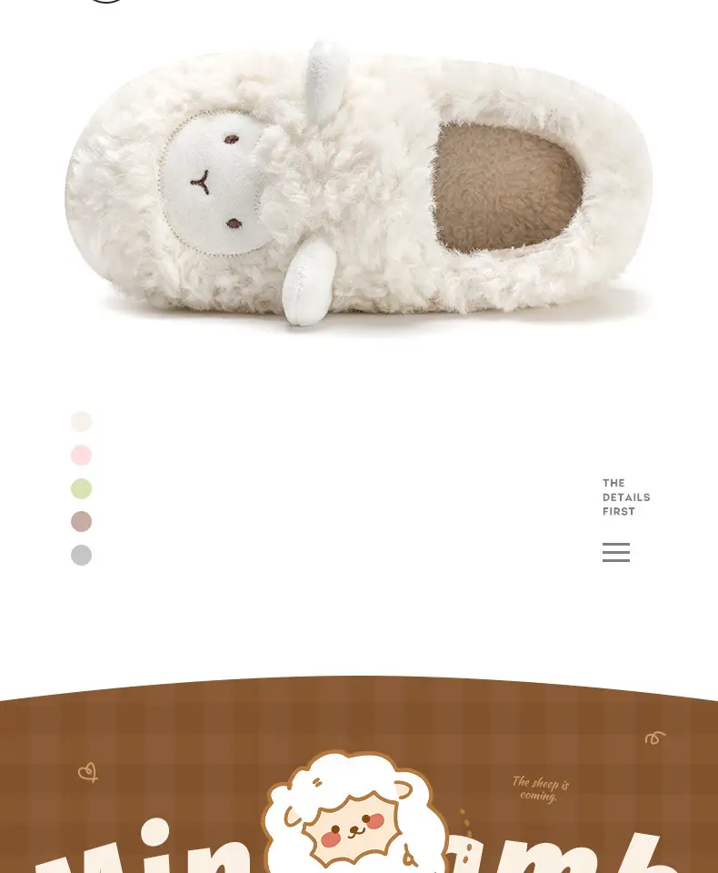 Lidani Cotton Slippers for Women with Thick Soles, Cute Furry Shoes, Velvet Postpartum Autumn and Winter Cotton Shoes for Women, Wholesale — feature 4