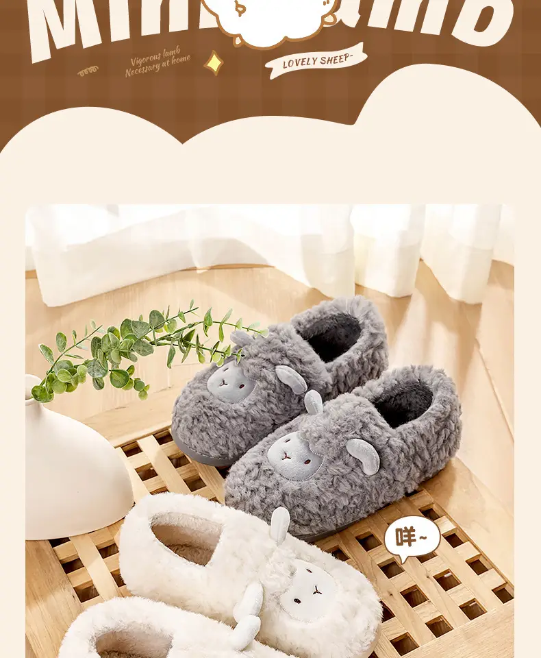 Lidani Cotton Slippers for Women with Thick Soles, Cute Furry Shoes, Velvet Postpartum Autumn and Winter Cotton Shoes for Women, Wholesale — feature 5