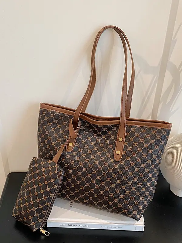 Korean Plaid Shoulder Bag 2025 New High-End Leather Tote - Image 5