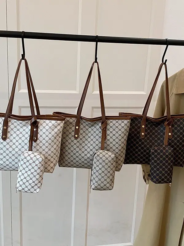 Korean Plaid Shoulder Bag 2025 New High-End Leather Tote - Image 8